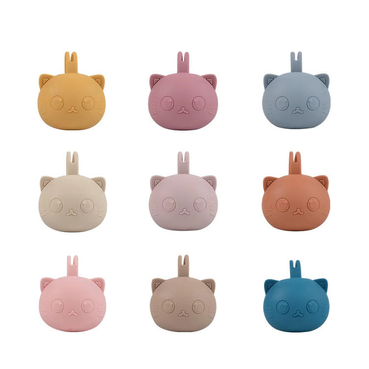 قاب پستانک سیلیکونی طرح گربه