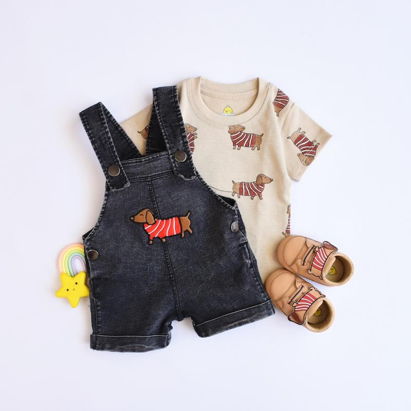 ست سه تکه Nilu طرح سگ سوسیسی E171