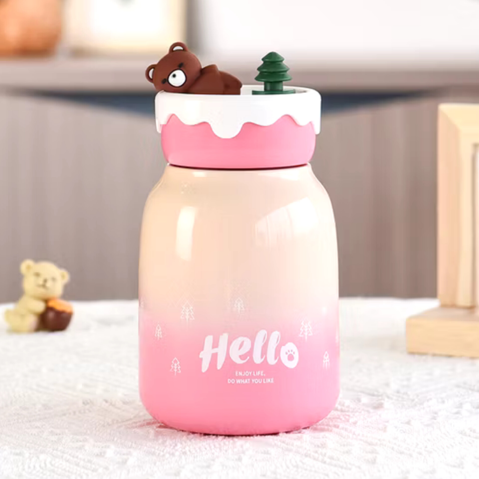 فلاسک استیل طرح خرس تنبل 370 میل