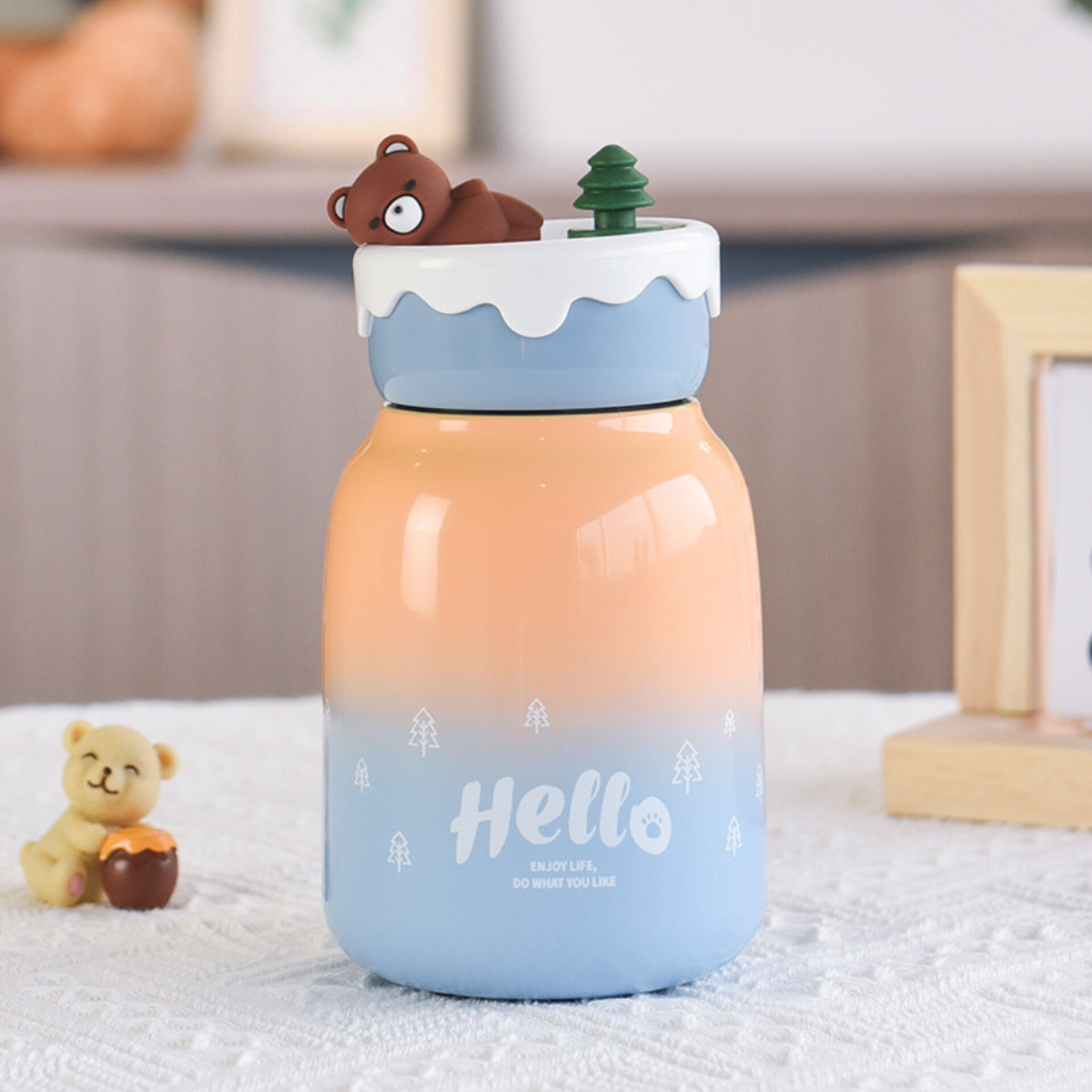 فلاسک استیل طرح خرس تنبل 370 میل