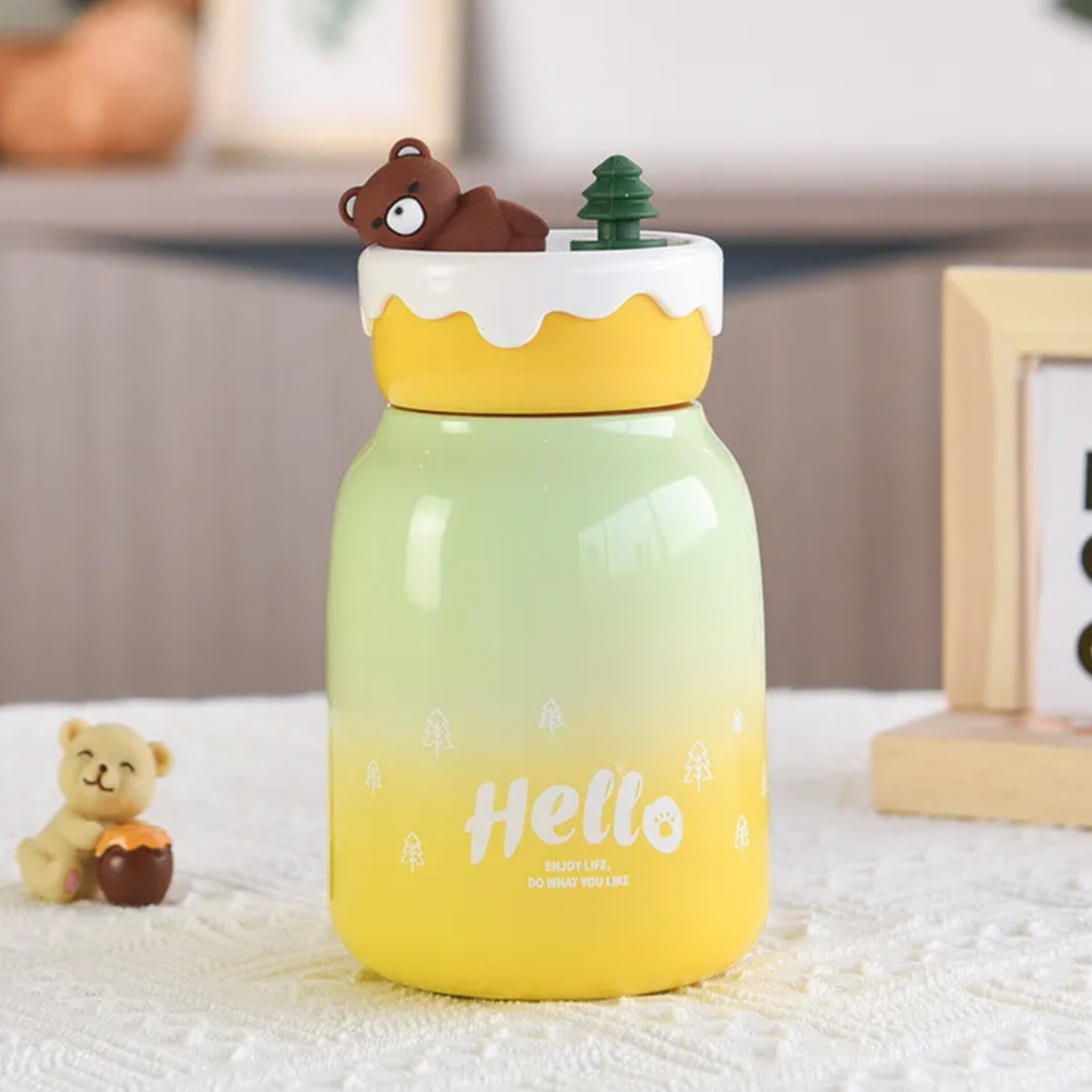 فلاسک استیل طرح خرس تنبل 370 میل