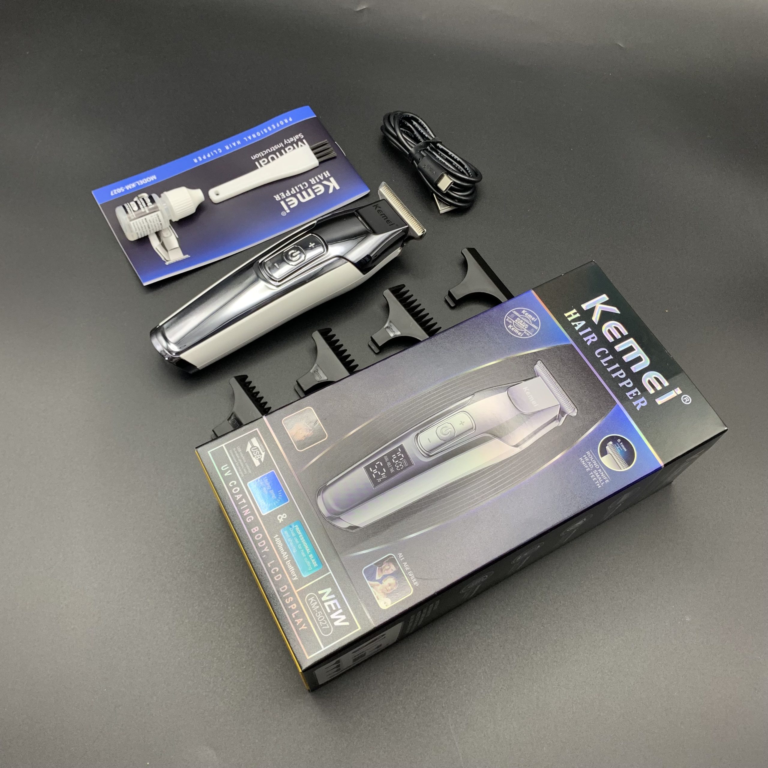 ماشین اصلاح و خط زن کیمی مدل 5027 جدید با درگاه تایپ سی سفارش اتحادیه اروپا (2024)