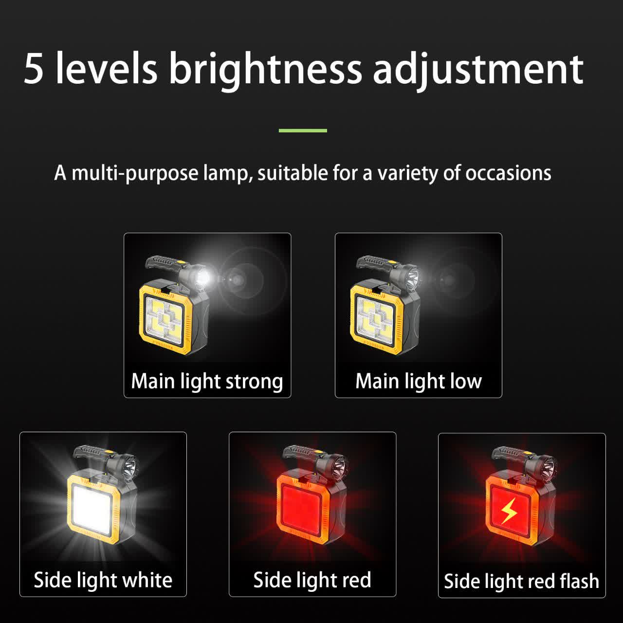 جعبه ابزار سولار مدل 7739 با چراغ قوه شارژی