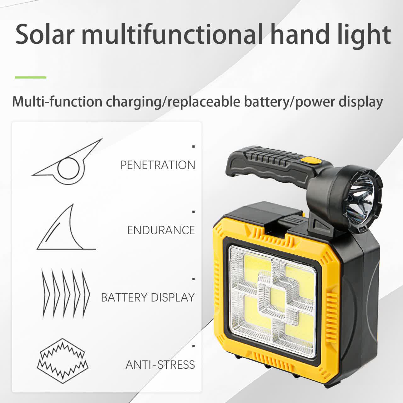 جعبه ابزار سولار مدل 7739 با چراغ قوه شارژی