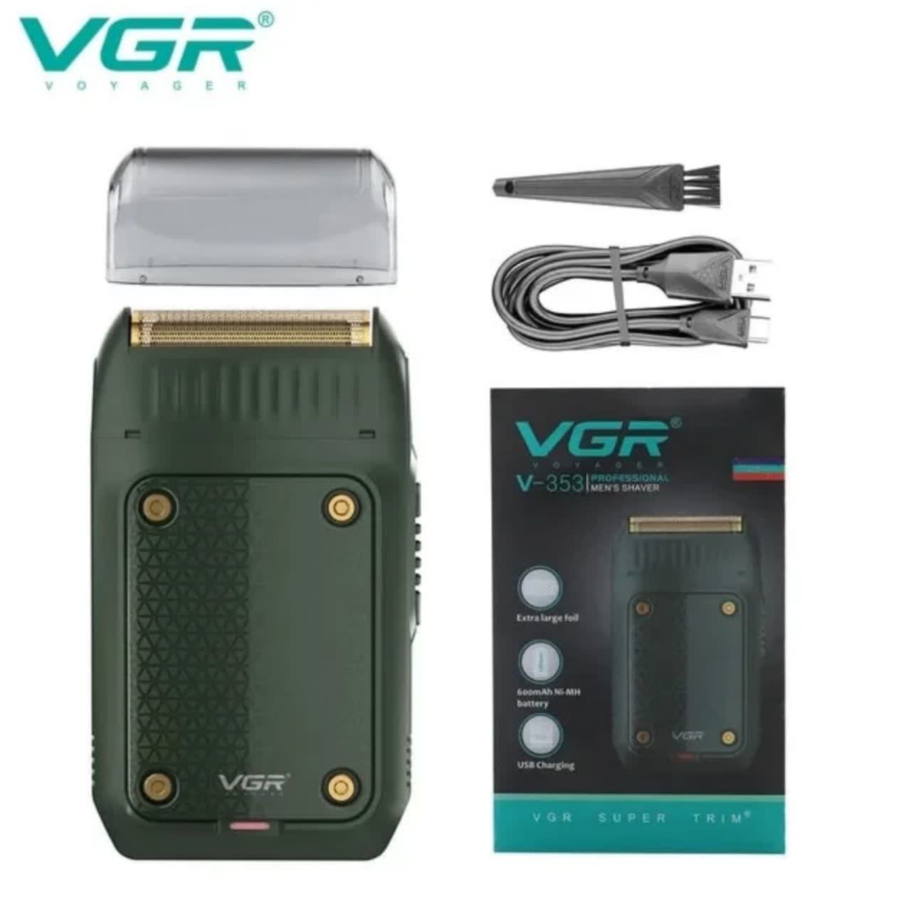 ماشین اصلاح وی جی آر مدل VGR V-353 با تکنولوژی برش مستقیم و تیغه استیل