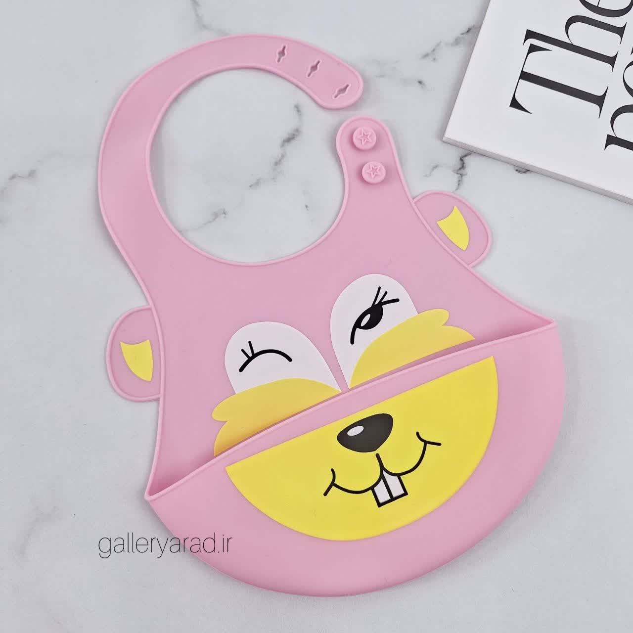 پیشبند سیلیکونی خرگوش صورتی