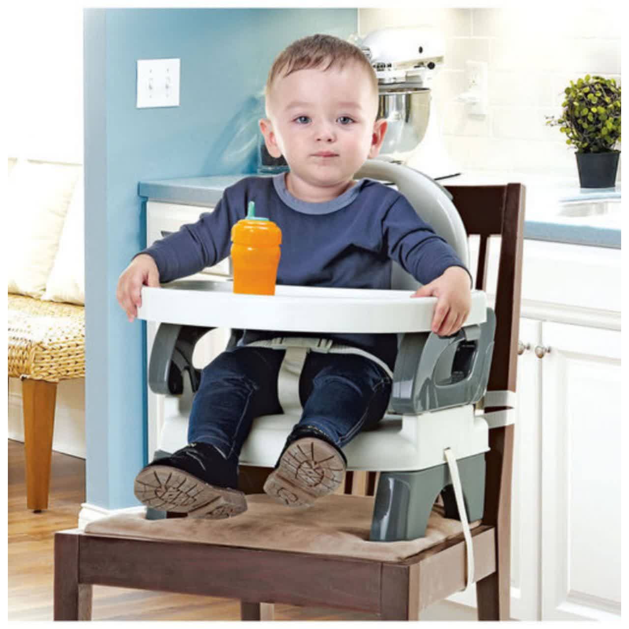 صندلی غذای پرتابل ماستلا Mastela ( سفید طوسی )