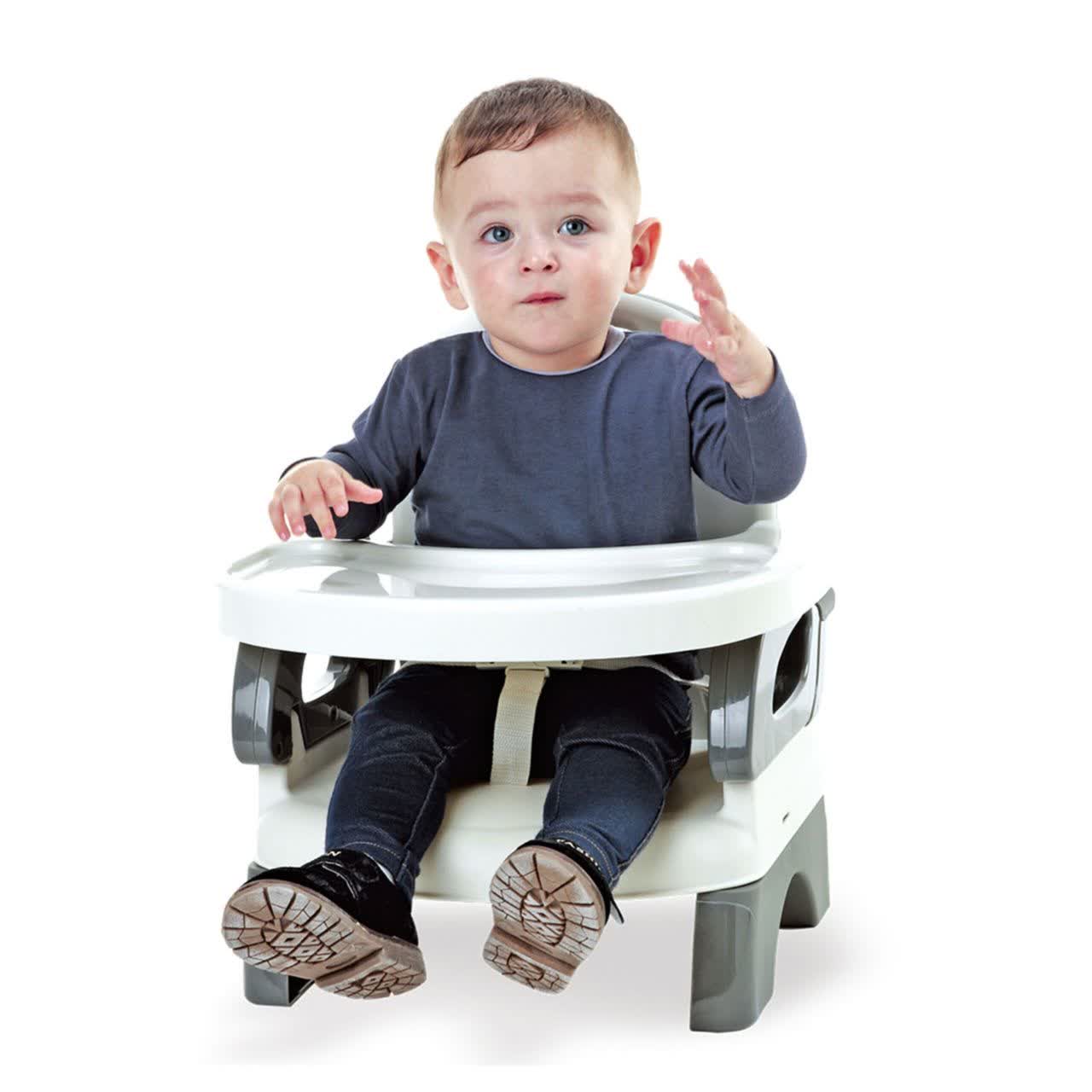 صندلی غذای پرتابل ماستلا Mastela ( سفید طوسی )