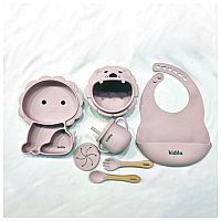 ست ظرف غذای سیلیکونی kidilo طرح شیر