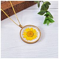 گردنبند رزین گل آفتاب گردون
